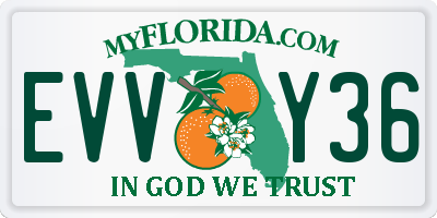 FL license plate EVVY36
