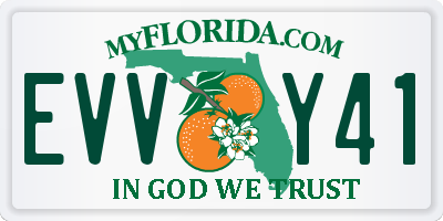 FL license plate EVVY41