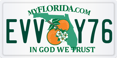 FL license plate EVVY76