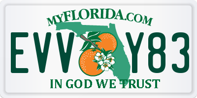 FL license plate EVVY83