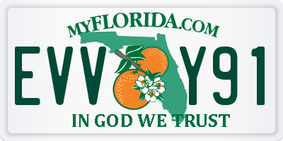 FL license plate EVVY91