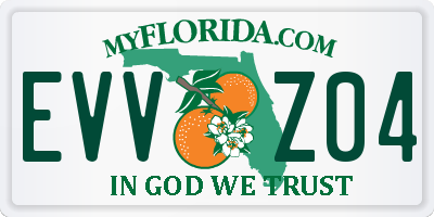 FL license plate EVVZ04
