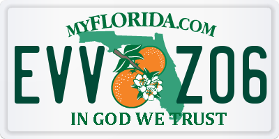 FL license plate EVVZ06