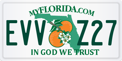 FL license plate EVVZ27