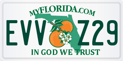 FL license plate EVVZ29