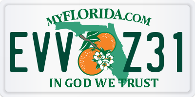 FL license plate EVVZ31