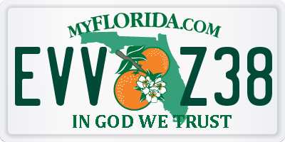 FL license plate EVVZ38