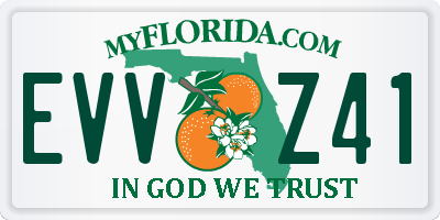 FL license plate EVVZ41