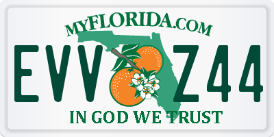 FL license plate EVVZ44
