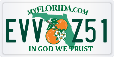 FL license plate EVVZ51