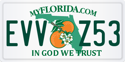 FL license plate EVVZ53