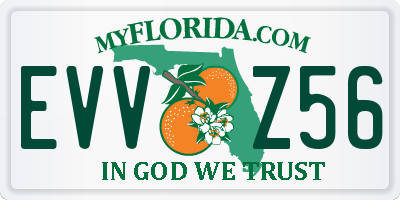 FL license plate EVVZ56