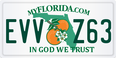 FL license plate EVVZ63