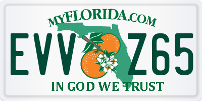 FL license plate EVVZ65