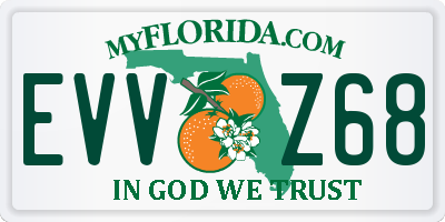 FL license plate EVVZ68