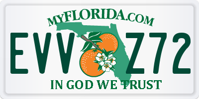 FL license plate EVVZ72