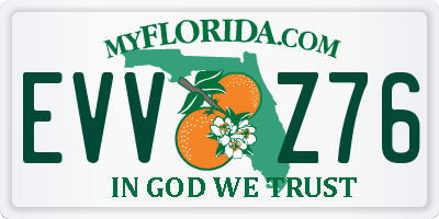 FL license plate EVVZ76