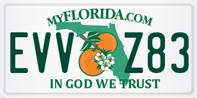 FL license plate EVVZ83
