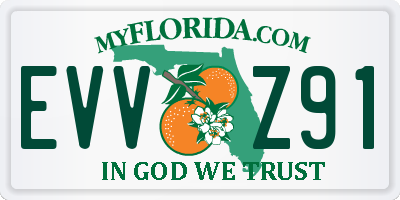 FL license plate EVVZ91