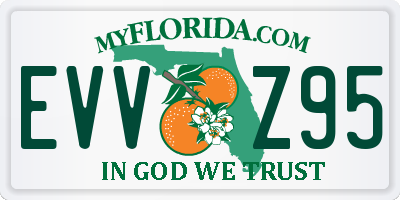FL license plate EVVZ95