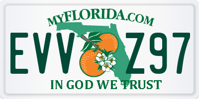 FL license plate EVVZ97