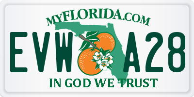 FL license plate EVWA28