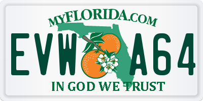 FL license plate EVWA64