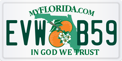 FL license plate EVWB59