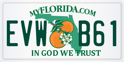 FL license plate EVWB61