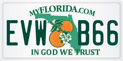 FL license plate EVWB66