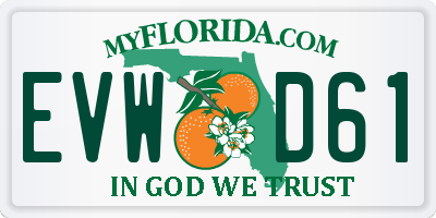 FL license plate EVWD61