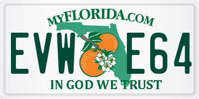 FL license plate EVWE64