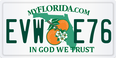 FL license plate EVWE76