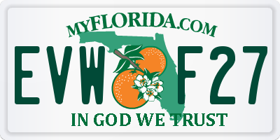 FL license plate EVWF27