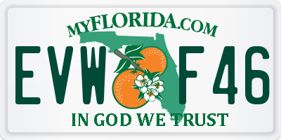FL license plate EVWF46