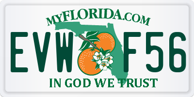 FL license plate EVWF56