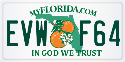 FL license plate EVWF64