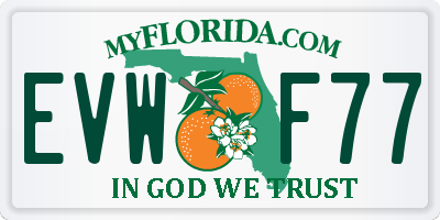FL license plate EVWF77