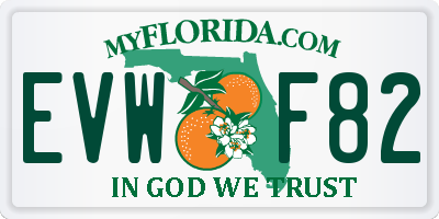 FL license plate EVWF82