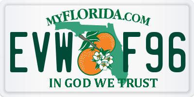 FL license plate EVWF96