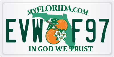 FL license plate EVWF97