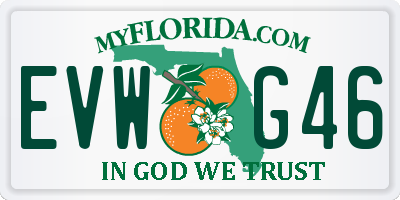 FL license plate EVWG46