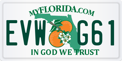 FL license plate EVWG61
