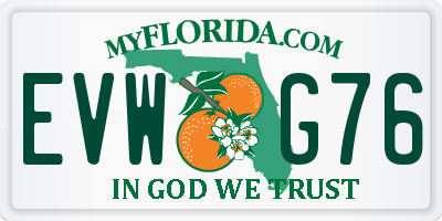 FL license plate EVWG76