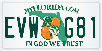 FL license plate EVWG81