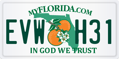 FL license plate EVWH31