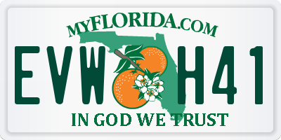 FL license plate EVWH41