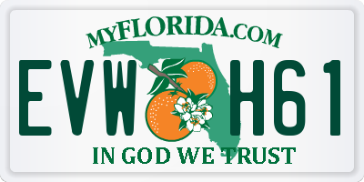 FL license plate EVWH61