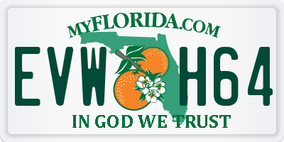 FL license plate EVWH64