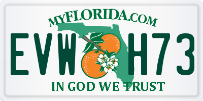 FL license plate EVWH73
